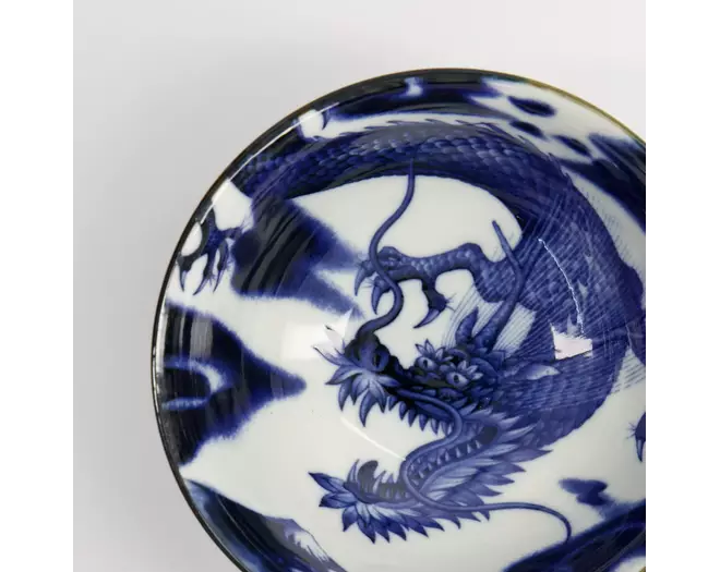 Tokyo Design Studio - Japonism Dragon Tayo Bowl 14.7x6.9cm Blue 500ml 6pcs