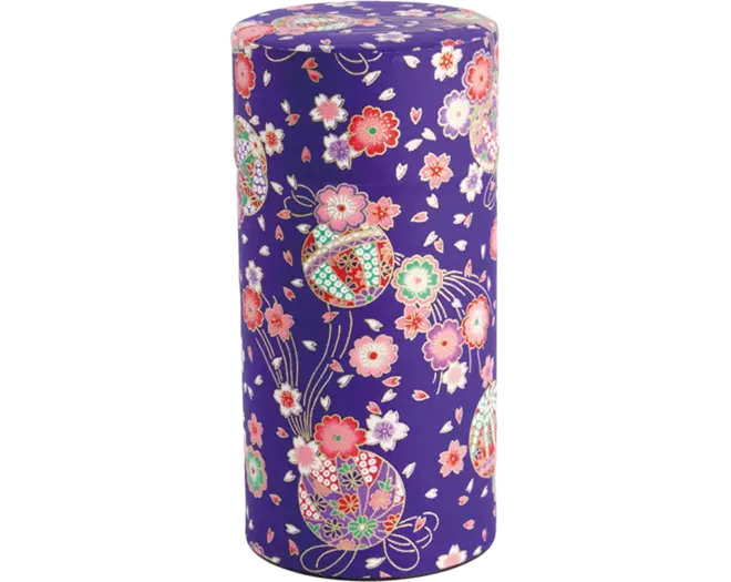 Tokyo Design Studio - Tea Container SS Purple Flower 200g