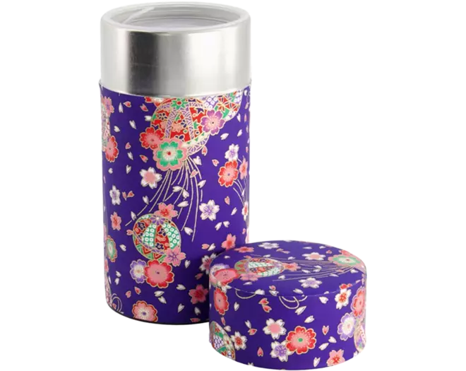 Tokyo Design Studio - Tea Container SS Purple Flower 200g