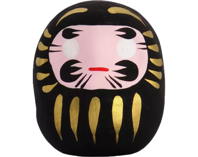 Tokyo Design Studio - Daruma Black 6cm