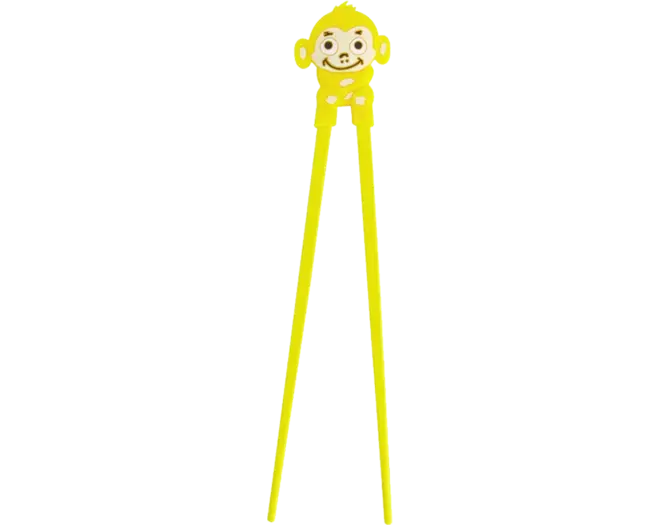Tokyo Design Studio - Children Chopsticks Monkey Yellow 22cm