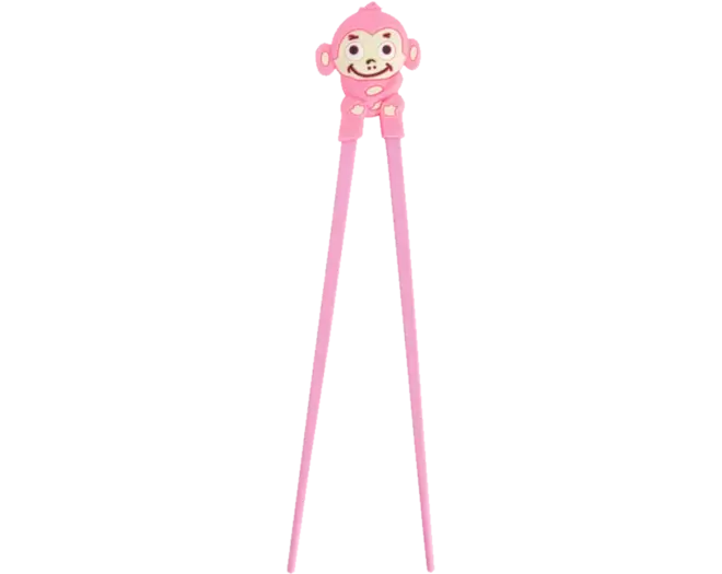 Tokyo Design Studio - Children Chopsticks Monkey Pink 22cm