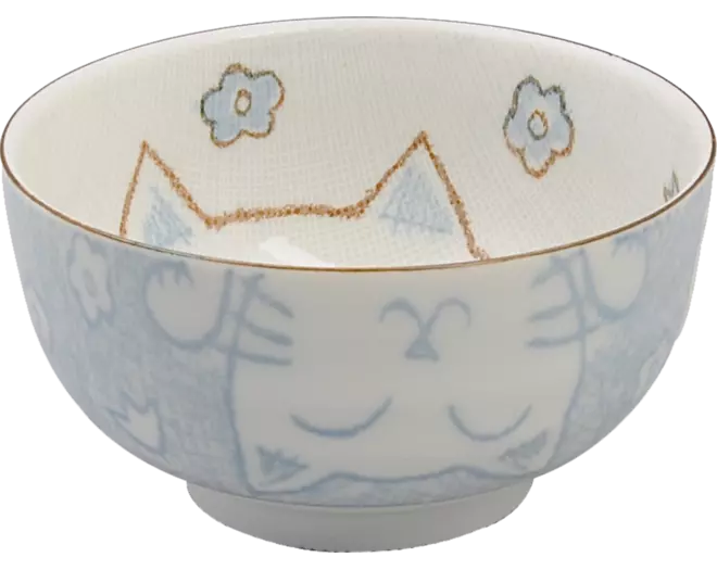 Tokyo Design Studio - Bowl Lucky Cat Tayo Blue 300ml