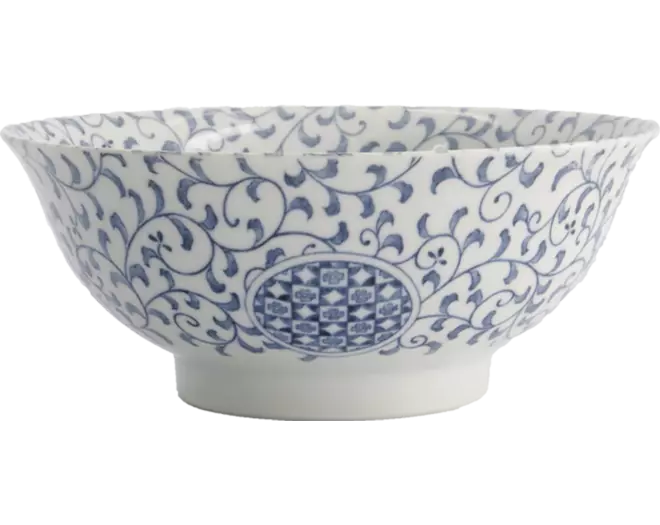 Tokyo Design Studio - Mixed Bowls Ramen Marumon-Sarasa Blue 1.3L