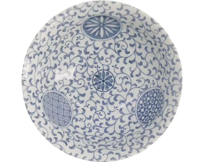 Tokyo Design Studio - Mixed Bowls Ramen Marumon-Sarasa Blue 1.3L