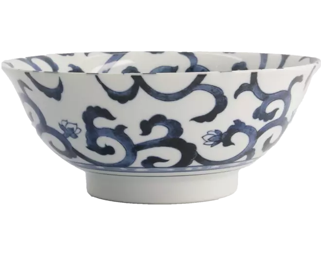 Tokyo Design Studio - Mixed Bowls Ramen Goben-Karakusa Blue 1.3L
