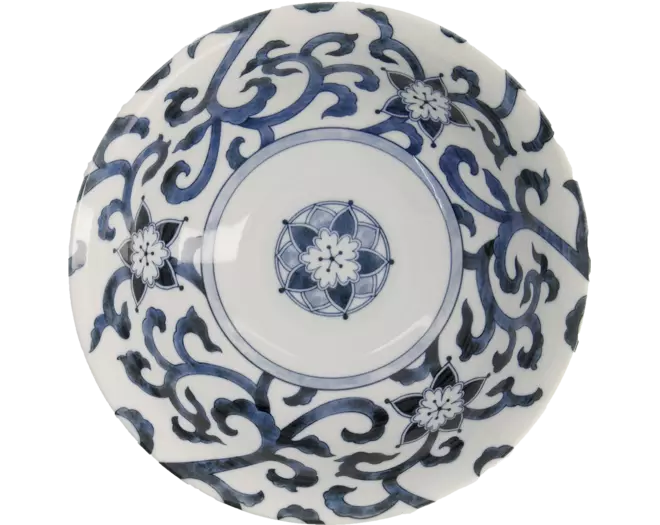Tokyo Design Studio - Mixed Bowls Ramen Goben-Karakusa Blue 1.3L