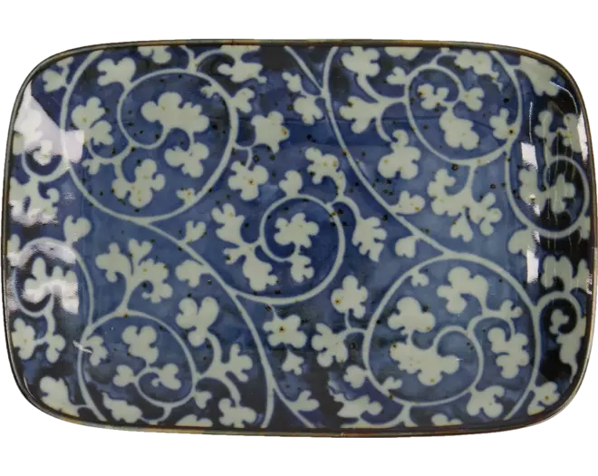 Tokyo Design Studio - Mixed Plates Tako-Karakusa Blue 3pcs