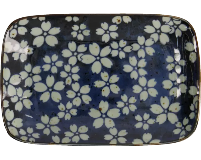 Tokyo Design Studio - Mixed Plates Sakura Blue 3pcs