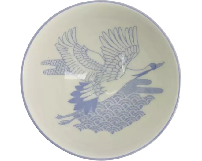 Tokyo Design Studio - Kawaii Bowl Rice Crane Blue 300ml