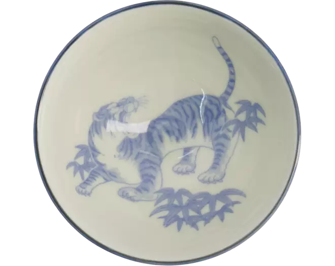 Tokyo Design Studio - Kawaii Bowl Rice Tiger Blue 300ml