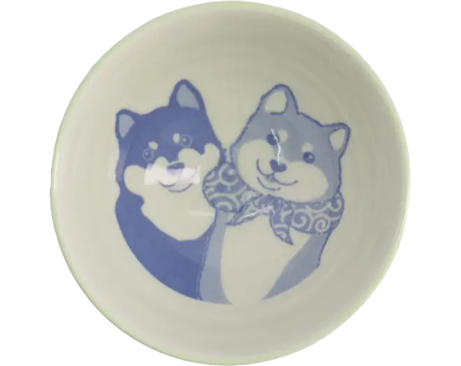Tokyo Design Studio - Kawaii Bowls Rice Shiba-Dog Green 350ml