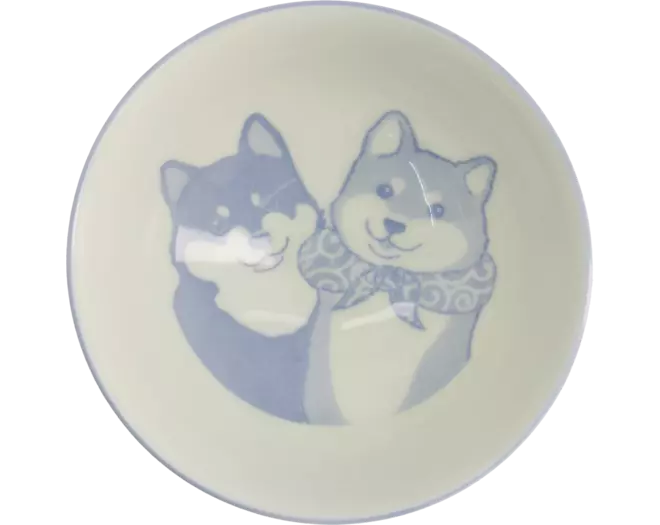 Tokyo Design Studio - Kawaii Bowl Rice Shiba-Dog Blue 500ml