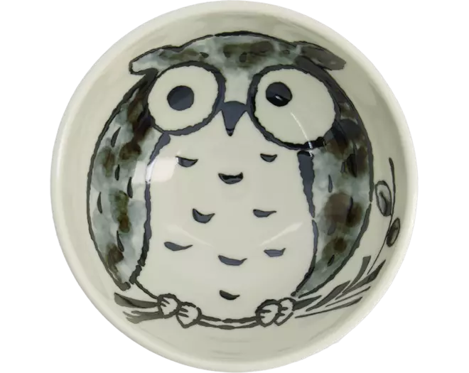 Tokyo Design Studio - Kawaii Bowl Rice Owl Pink 400ml
