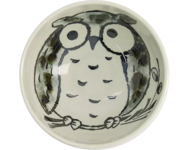 Tokyo Design Studio - Kawaii Bowl Rice Owl Blue 600ml