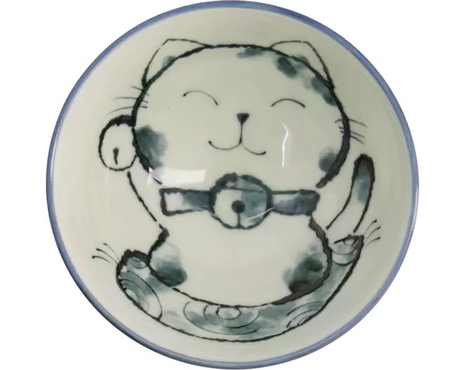 Tokyo Design Studio - Kawaii Bowl Rice Cat Black 300ml
