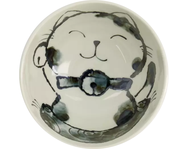 Tokyo Design Studio - Kawaii Bowl Rice Cat Pink 600ml