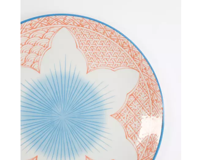 Tokyo Design Studio - Lily Flower Plate 20x2cm Red 6pcs