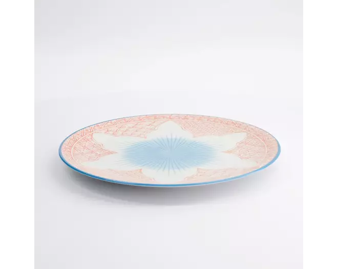 Tokyo Design Studio - Lily Flower Plate 26x2cm Red 6pcs