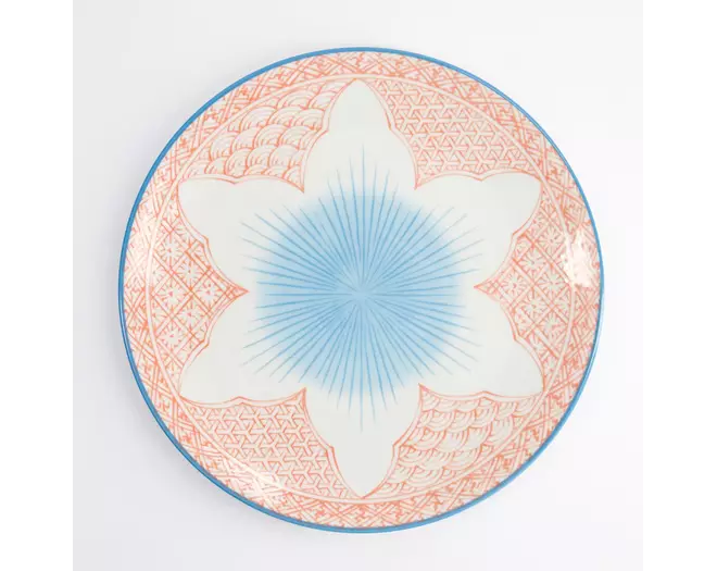 Tokyo Design Studio - Lily Flower Plate 26x2cm Red 6pcs