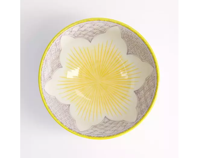 Tokyo Design Studio - Lily Flower Small Tayo Bowl 13.5x6.8cm Purple 300ml 6pcs