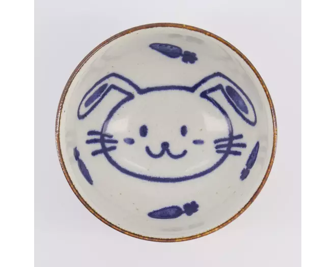 Tokyo Design Studio - Kawaii Rabbit Usagi Bowl 13.7x7.4cm Pink 500ml 6pcs