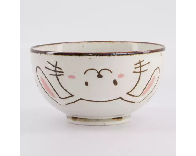 Tokyo Design Studio - Kawaii Rabbit Usagi Bowl 13.7x7.4cm Pink 500ml 6pcs