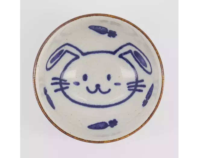 Tokyo Design Studio - Kawaii Rabbit Usagi Bowl 13.7x7.4cm Pink 500ml 6pcs