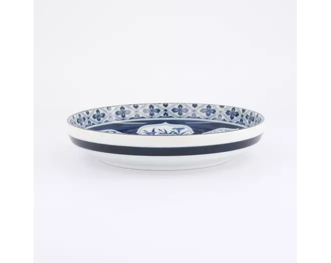 Tokyo Design Studio - Wa Mixed Bowls Pasta Plate Matori Hishimon 20x4.1cm 650ml 4pcs