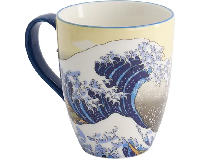 Tokyo Design Studio - Kawaii Mug Hokusai with Gift Box 8.5x10.2cm. 340ml