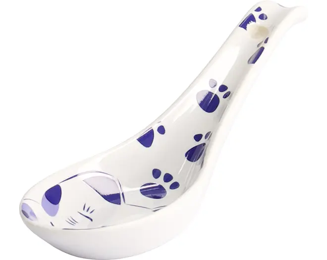 Tokyo Design Studio - Kawaii Maneko Spoon Blue 13.8x4.8cm