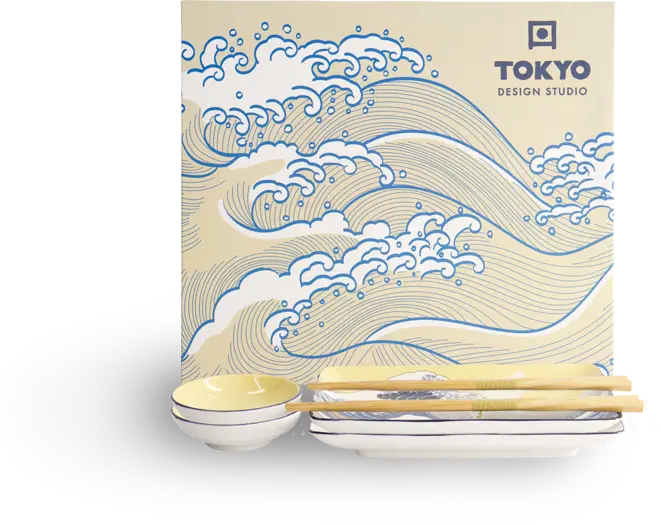 Tokyo Design Studio - Kawaii Hokusai Sushi Giftset (6pcs.)