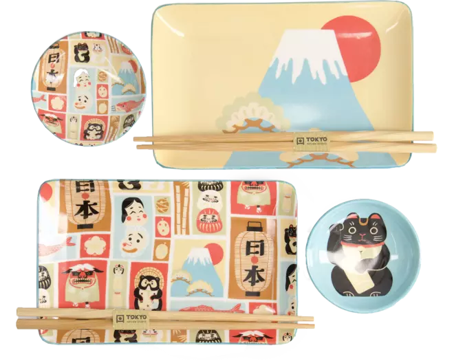 Tokyo Design Studio - Kawaii Japan Sushi Giftset 6pcs 1set
