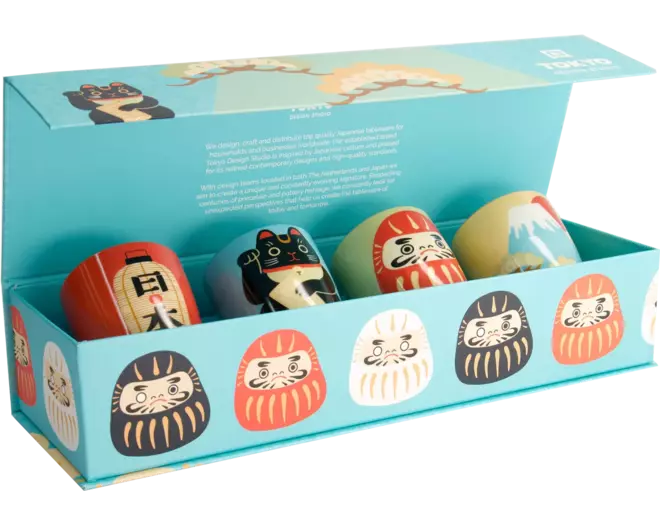 Tokyo Design Studio - Kawaii Japan Cup Giftset 4pcs 7x8cm 170ml 1set