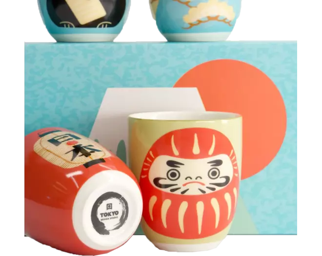 Tokyo Design Studio - Kawaii Japan Cup Giftset 4pcs 7x8cm 170ml 1set