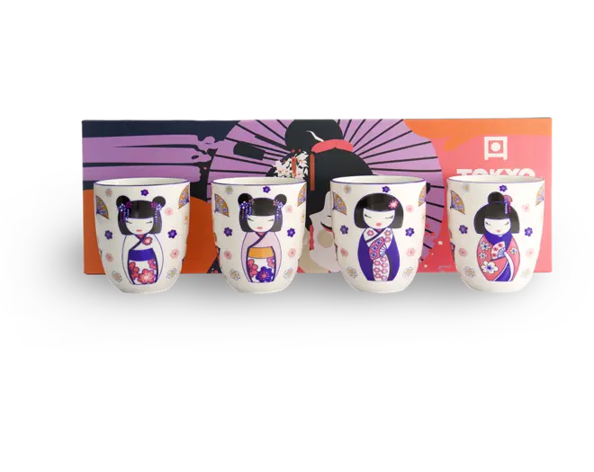 Tokyo Design Studio - Kawaii Maiko Cup Giftset 4pcs 7x8cm 170ml 1 set