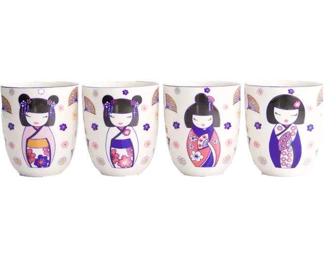 Tokyo Design Studio - Kawaii Maiko Cup Giftset 4pcs 7x8cm 170ml 1 set