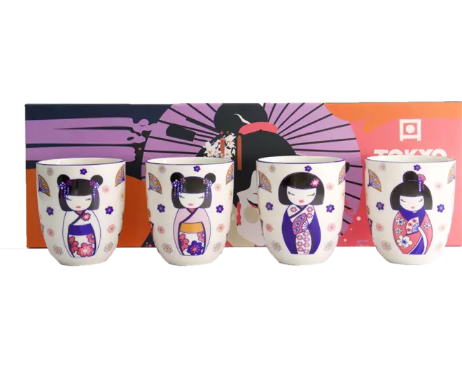 Tokyo Design Studio - Kawaii Maiko Cup Giftset 4pcs 7x8cm 170ml 1 set