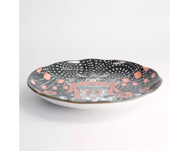 Tokyo Design Studio - Asakusa Round Plate 25x3cm Matsur 4pcs
