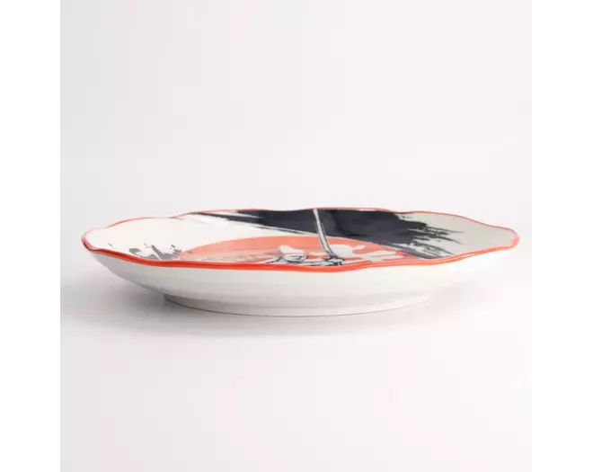 Tokyo Design Studio - Asakusa Round Plate 25x3cm Samurai 4pcs