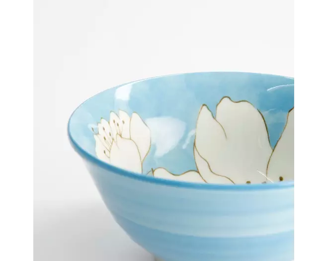 Tokyo Design Studio Sakura Blue Bowl 15x7cm 500ml 6pcs