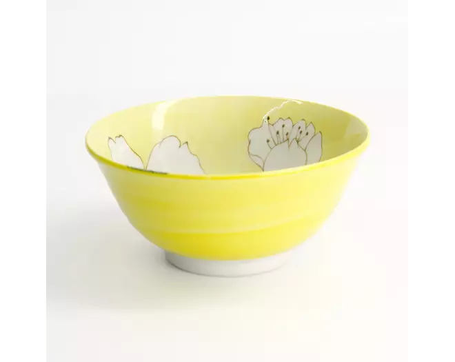 Tokyo Design Studio Sakura Yellow Bowl 15x7cm 500ml 6pcs