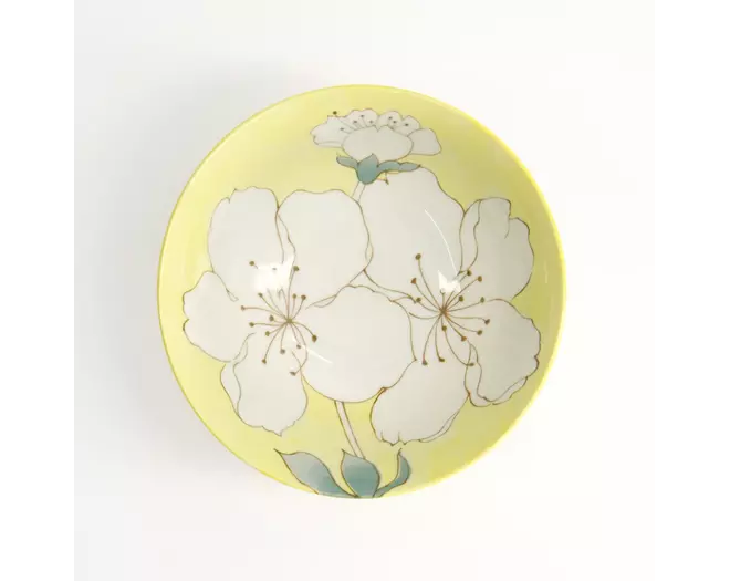 Tokyo Design Studio Sakura Yellow Bowl 15x7cm 500ml 6pcs