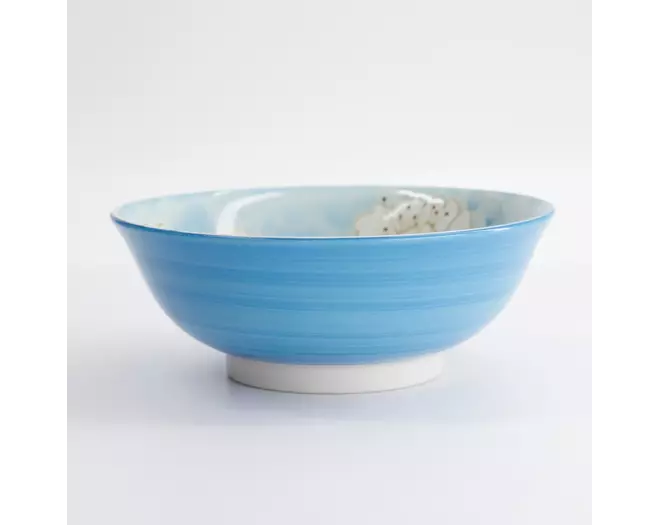 Tokyo Design Studio Sakura Blue Ramen Bowl 19.5x7.5cm 4pcs
