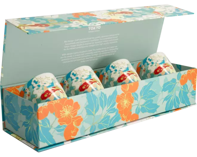 Tokyo Design Studio - Kawaii Goldfish Cup 4pcs. 7x8cm 170ml 1 set