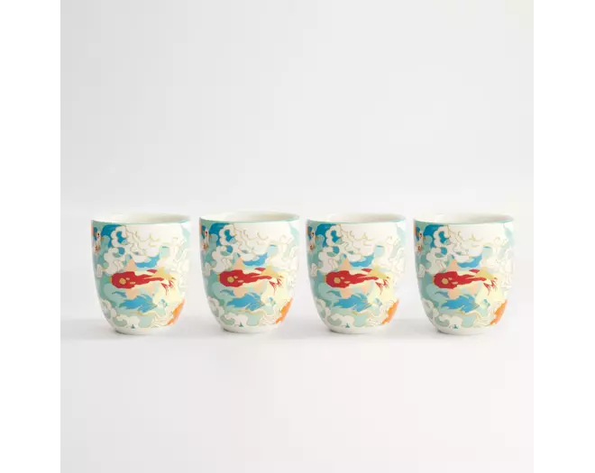 Tokyo Design Studio - Kawaii Goldfish Cup 4pcs. 7x8cm 170ml 1 set