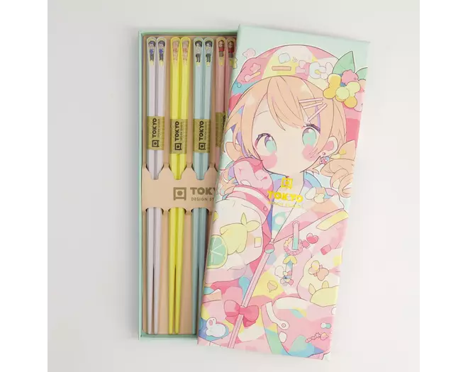 Tokyo Design Studio - Chopstick Giftset/5 Anime 10 sets