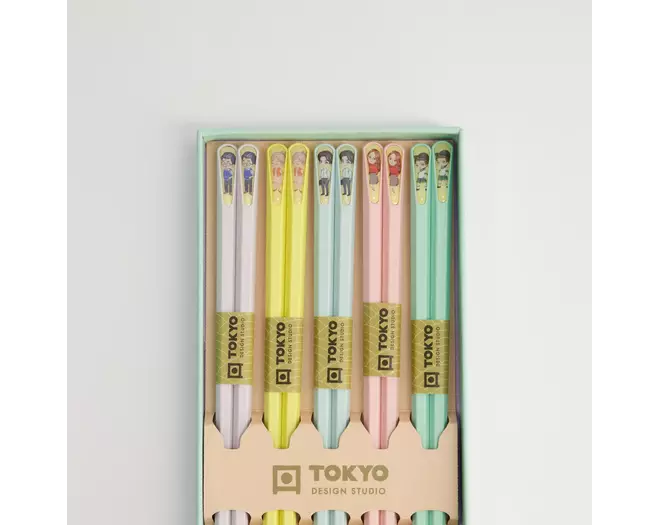 Tokyo Design Studio - Chopstick Giftset/5 Anime 10 sets