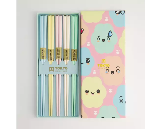 Tokyo Design Studio - Chopstick Giftset/5 Cloud Emoji 10 sets