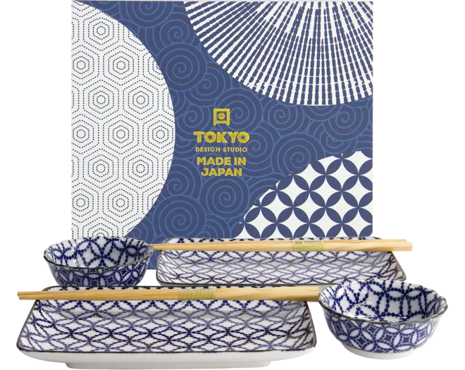 Tokyo Design Studio - Sushi Plate Gift Box Ten Shippo